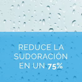 Reduce la sudoración en un 75%