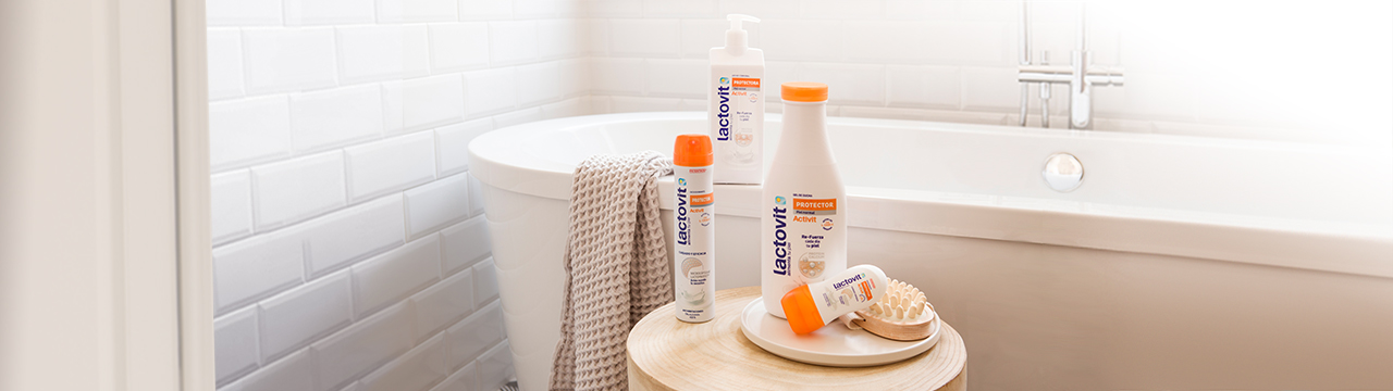 productos para proteger tu piel, gel de ducha, desodorante y loción corporal