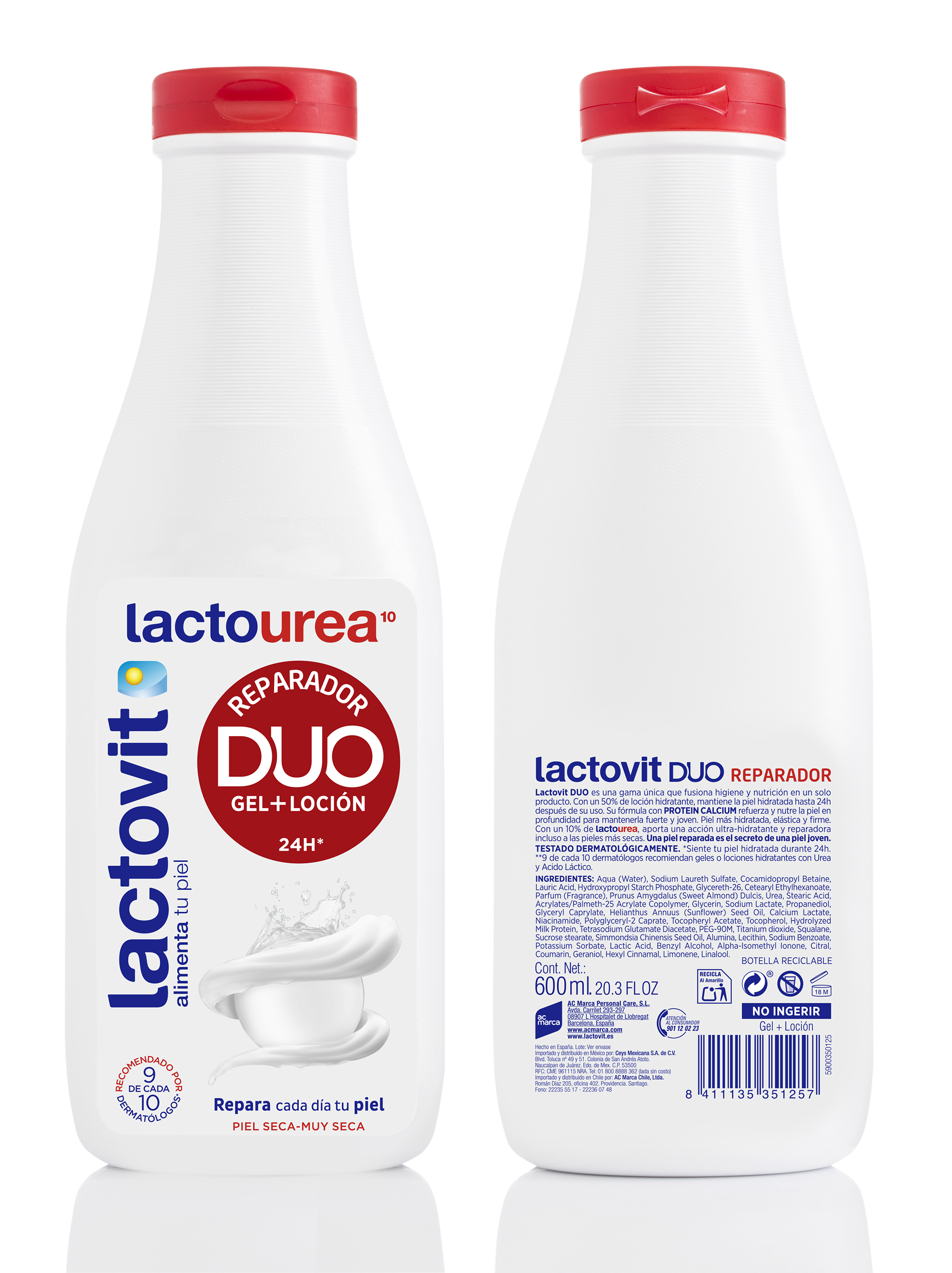 LACTOVIT GEL DE DUCHA LACTOUREA DUO 600ML